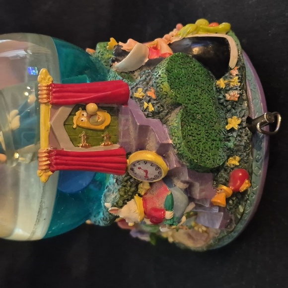Alice In Wonderland Drink Me Water Globe Music Box Disney Retired Rare - Picture 4 of 9